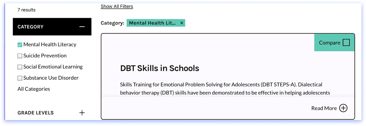 Mental Health Instruction