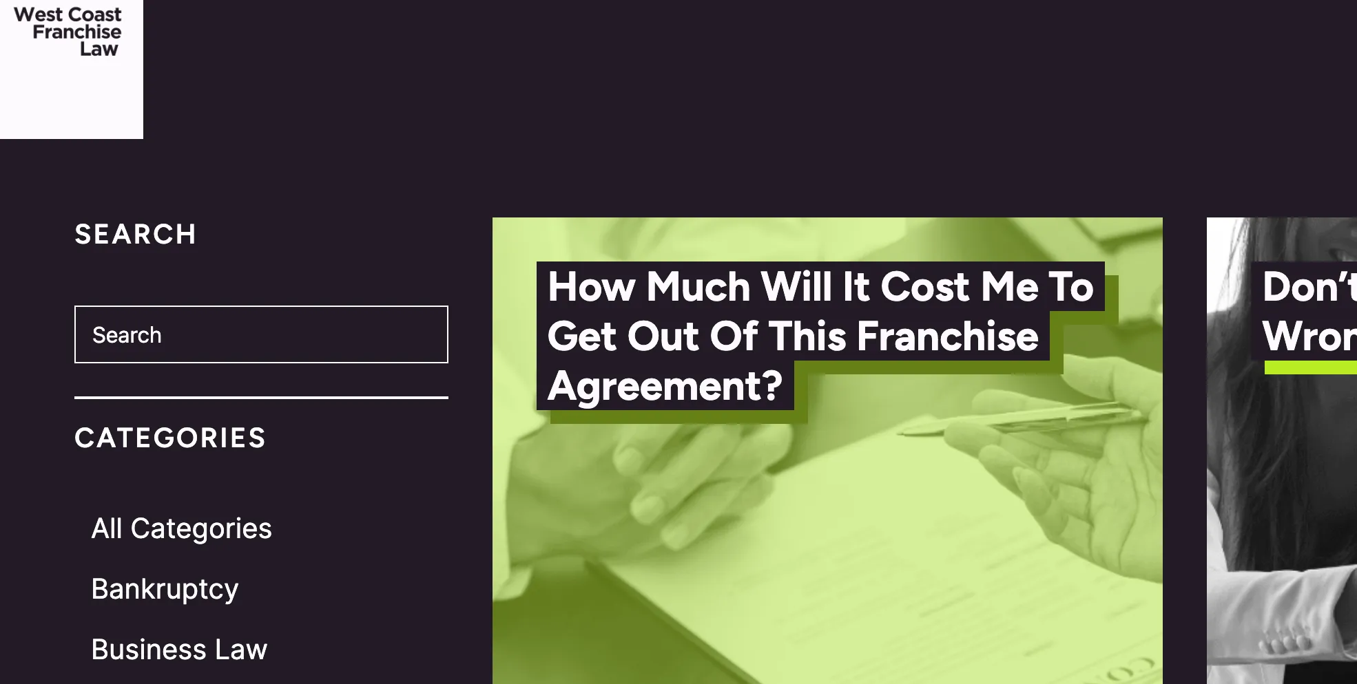 West Coast Franchise Law